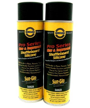 Sun-Glo Silicone Shuffleboard Spray (12 oz.) (Pack of 2)
