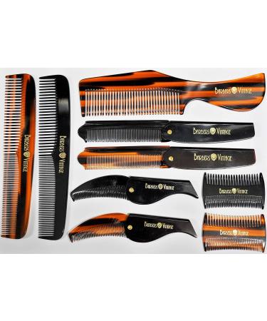 Barbers Vintage Tortoise Shell Folding Comb - Handmade Pocket Comb for Men - Beard & Moustache Grooming - Small - Buy Online on GoSupps.com