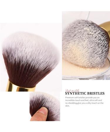 DUcare Makeup Brushes Set - 2 Piece Powder Foundation & Contour Kabuki Synthetic Hair - Premium Cosmetic Brush for Flawless Makeup Application - Buy Online on GoSupps.com