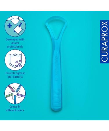 Curaprox CTC 202 Tongue Scraper - Dual Edge Design for Effective Tongue Cleaning - Buy Online on GoSupps.com