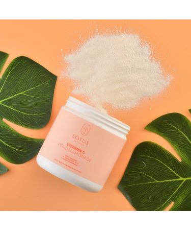 Lotus Botanics 4,000MG Vitamin C Peach Lemonade Powder | 275g (9.7oz) Buffered Formula | Immune Booster & Antioxidant - Buy Online on GoSupps.com