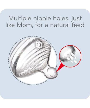 NUK Simply Natural Baby Bottle 9 oz (2-Pack) | Ideal for 1+ Months - Buy Online on GoSupps.com