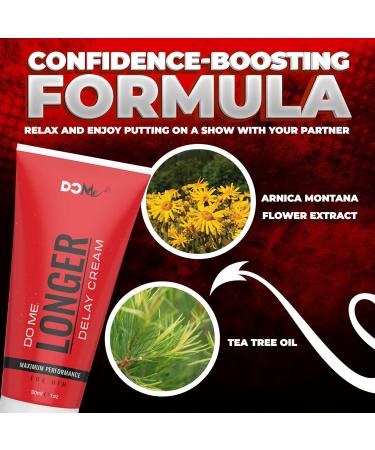 Do Me Delay Cream Premium Male Genital Desensitizer Cream with Lidocaine Climax Control for Men to Last Longer in Bed - 1 Oz - Buy Online on GoSupps.com