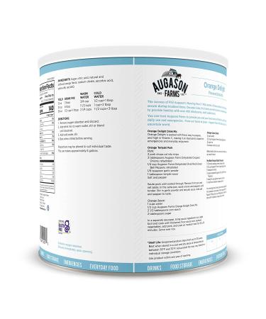 Augason Farms Orange Delight Drink Mix 5 lb. 11 oz. - Refreshing Orange Flavor, 5 Pound Pack - Buy Online on GoSupps.com