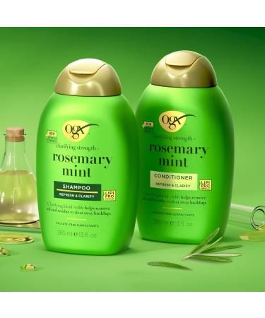  OGX OGX Refreshing Scalp+ Rosemary Mint Purifying Shampoo (385 ml) that helps visibly remove oils and residue for all hair types especially for - Buy Online on GoSupps.com