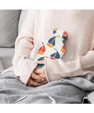Boat Hot Water Bottle with Plush Cover - Hand Warmer for Adults & Kids | 26.5x15.3cm | International Shipping - Buy Online on GoSupps.com