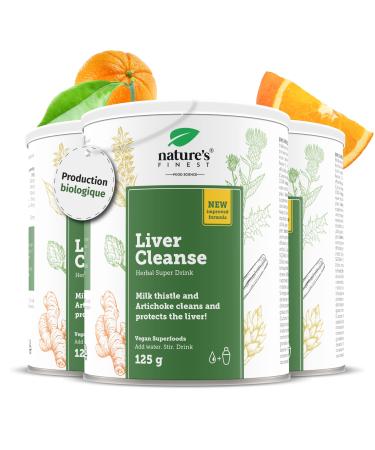 Nature's Finest by Nutrisslim Detox Liver 375g - Powerful and Fast Detox Organic Milk Thistle and Artichoke Extract Draining Clean Formula