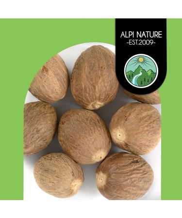 Whole nutmeg (125g) 20-25 nutmegs 100% natural no additives vegan - Buy Online on GoSupps.com