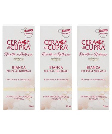 "Bianca per Pelli Normali" Cream for Normal Skin Anti-age Formula - 2.5 Fluid Ounces (75ml) Tubes (Pack of 3) Italian Import