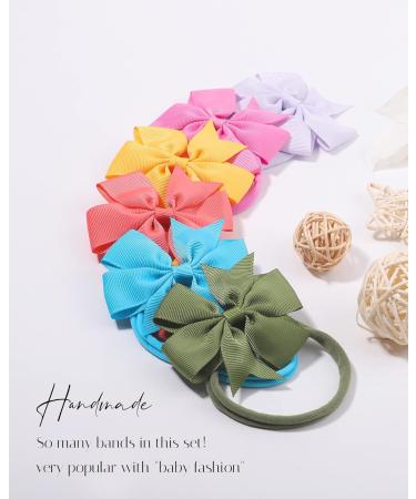 40pcs Baby Girls Grosgrain Ribbon Hair Bows Headbands Set - Hair Accessories for Infants, Newborns, Toddlers - Buy Online on GoSupps.com