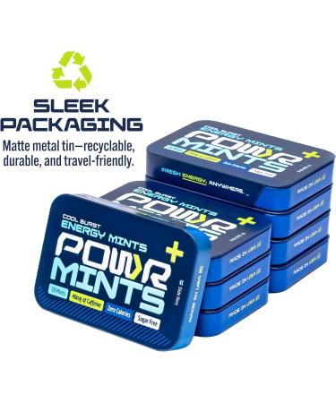 POWR Energy Mints - 24 Mints 40mg of Caffeine Per Mint Sugar Free Zero Calories No Aspartame - Pre-Workout Cycling Running Endurance - Focus & Energy - Buy Online on GoSupps.com