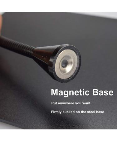 Flexible Gooseneck LED 3X Magnifier Lamp with Strong Magnetic Base for Hands-Free Positioning - Buy Online on GoSupps.com