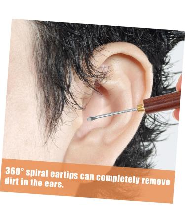 FRCOLOR 4 Pcs Wooden Ear Cleaning Spoons - Durable Ear Picks & Scoops for Effective Ear Hygiene | Portable Ear Care Gadgets - Buy Online on GoSupps.com