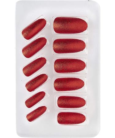 Shop Widmann Glitter Red Fingernail Set - 12 Self-Adhesive Pieces for Carnival & Halloween | International Shipping Available - Buy Online on GoSupps.com