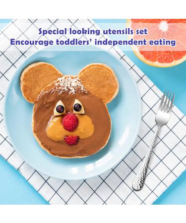 HaWare Kids Forks Set - 6 Pcs Stainless Steel Toddler Cutlery, Safe Self-Feeding Utensils, Dishwasher Safe - Buy Online on GoSupps.com