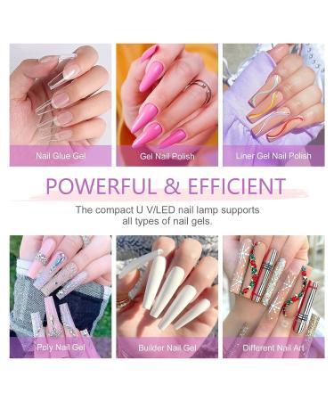 SAVILAND Mini LED Nail Lamp - 18W Portable UV LED Lamp for Gel Nails | Quick-Dry USB Nail Dryer for Professional Manicures at Home - Buy Online on GoSupps.com