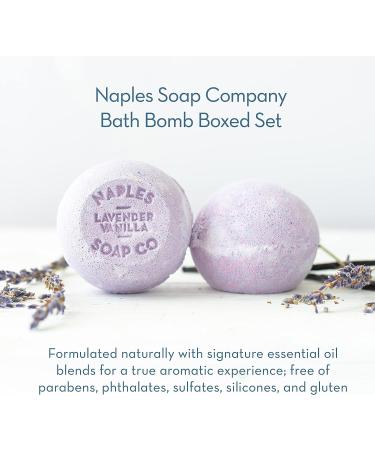 Naples Soap Co. Epsom Salt Cocoa & Shea Butter Aromatherapy Bath Bomb Variety Box - Set of 5 Tropical & Floral Scents - Buy Online on GoSupps.com