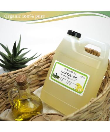 Aloe Vera Oil Pure Organic 32 Oz - 2 Lb - Pack of 1 | Premium Quality & Natural Benefits - Buy Online on GoSupps.com