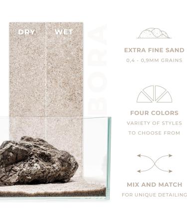 Ultum Nature Systems Controsand Bora Aquarium Sand (3L) - Aquarium Sand for Freshwater Tank - Substrate for Live Freshwater Shrimp - Substrate for Planted Aquarium - Versatile Aquarium Substrate - Buy Online on GoSupps.com