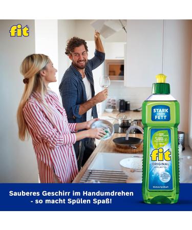 Buy Fit Original Dishwashing Detergent Liquid 500ml - Biodegradable Vegan Eco-Friendly with High Rinsing Power - Buy Online on GoSupps.com