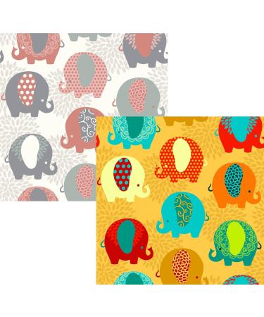 Personalized Cute Elephants Washcloth | YouCustomizeIt - Custom Baby Gifts & Nursery Essentials - Buy Online on GoSupps.com