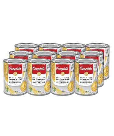 Campbell's Homestyle Chicken Noodle Soup 284ml 12-Count Chicken Noodle 3.41 kg (Pack of 1)