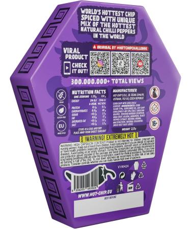  HOT CHIP Hot-Chip Challenge crisps 2.5g purple edition and Mr Twister Jelly Beans 120g - Buy Online on GoSupps.com