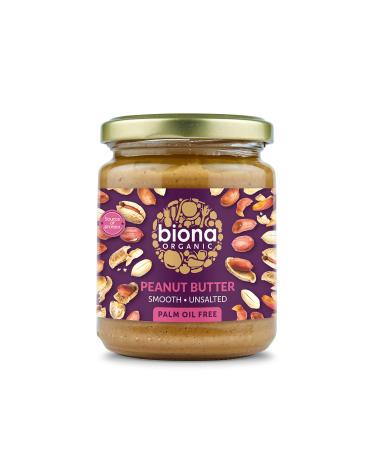 Biona Biona Organic Gluten Free Peanut Butter 250g - Pack of 6