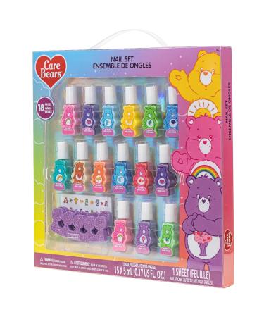 Care Bears Non-Toxic Nail Polish Set for Kids | 15 pcs with Stickers & Toe Spacers | Peelable & Quick Dry | Perfect Birthday Gift for Ages 3+ by Townley Girl - Buy Online on GoSupps.com