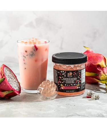 Popping Boba Pearls | Dragonfruit Flavor | 1LB (454g) | Bursting Tea Balls for Drinks Desserts Smoothies and Snack Toppings | Bubble Tea Tapioca Pearl Mix - Buy Online on GoSupps.com
