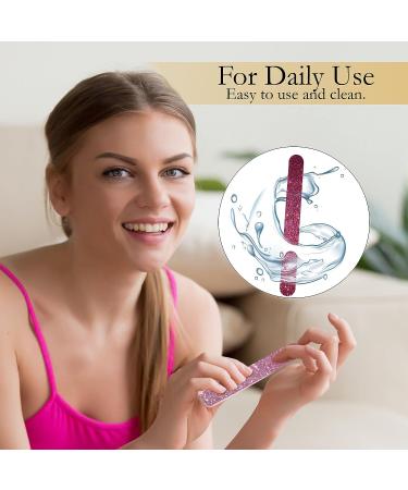 P2P Colorful Nail File Strips - Double Sided Nail Buffers for Manicure and Pedicure - Shaping and Smoothing Toenails and Fingernails (Regular 10) - Buy Online on GoSupps.com