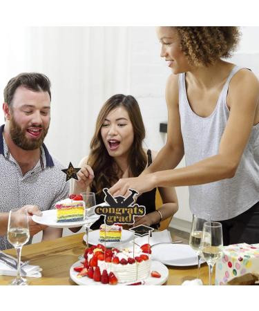 Gadpiparty 39 Pcs Insert Card College Graduation Elementary School Graduation Cake Picks Mousse Decorations Balloons Paper Cups Present Decorations Fruitcake Cake Insert Topper Cake Topper Blackx3pcs 20X14.5X0.1CMx3pcs - Buy Online on GoSupps.com