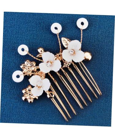 Ipetboom 1 Set Bridal Hairpin Compost Bucket with Lid Japanese Hair Pin Hair Comb Japanese Chopsticks Headpiece for Bride Hair Decorations Alloy European and American Women's Ceramic Flower - Buy Online on GoSupps.com