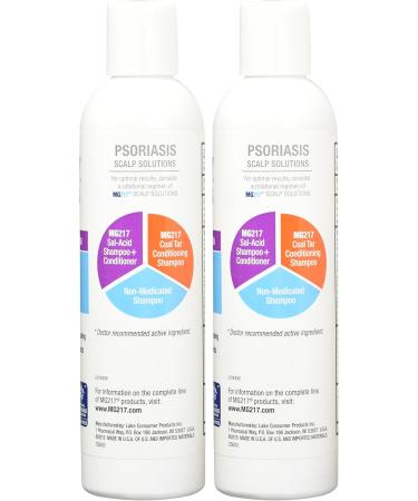 MG217 Therapeutic Salicylic Acid Shampoo & Conditioner - 8 Fl Oz (Pack of 2) | Best Treatment for Scalp Health | International Shipping Available - Buy Online on GoSupps.com
