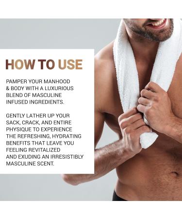 Ball Wash for Men | Refresh & Hydrate Your Body | Cedarwood Tea Tree & Lemon - 4oz - Buy Online on GoSupps.com