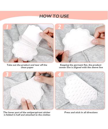 100Pcs Disposable Underarm Sweat Pads for Men and Women - Armpit Dress Guards/Shields - Non Sweat Armpit Protection - Buy Online on GoSupps.com
