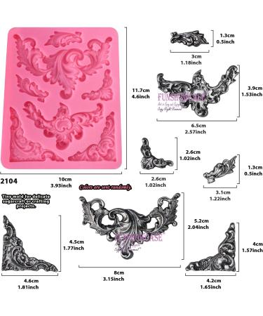 Funshowcase Angel Tag Frame Corner Silicone Mold - Ideal for Cake Decoration and Crafting Projects - Buy Online on GoSupps.com