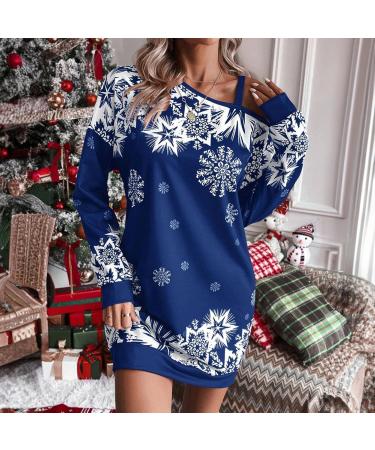 Christmas Hooded Dress for Women | Cartoon Elk Mini Sweater Costume Festive & Stylish Dresses - Buy Online on GoSupps.com