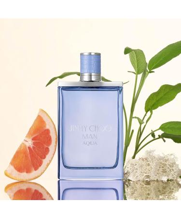 JIMMY CHOO Man Aqua Eau de Toilette - Long Lasting Fragrance with notes of Grapefruit Geranium & Salty Moss - Sweet & Woody 6.7 Fl Oz (Pack of 1) - Buy Online on GoSupps.com