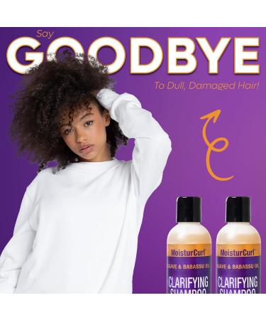 Gold Banner Beauty MOISTURCURL Clarifying Shampoo - 8oz | Deep Cleansing Vegan & Cruelty-Free Formula for Volume & Shine | Remove Buildup & Dullness International Shipping Available - Buy Online on GoSupps.com