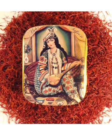 Premium All-Red Saffron Tin - 2g | Highest Quality Saffron Threads - Buy Online on GoSupps.com