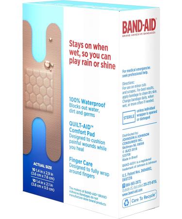Buy Band-Aid Water Block Waterproof Adhesive Bandages - 20 ct Fingertip & Knuckle (Pack of 6) | Fast International Shipping - Buy Online on GoSupps.com