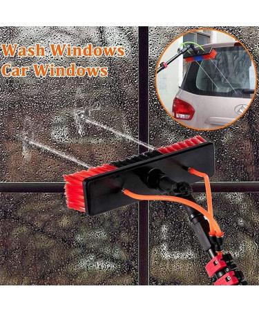 Window Cleaning Pole Water/Hose Fed Pole Window Cleaning Brush Equipment Extendable Cleaner Pole for Large Vehicles Trucks Roof/5.4M/18Ft 35cm Brush Head 9M/30FT - Buy Online on GoSupps.com