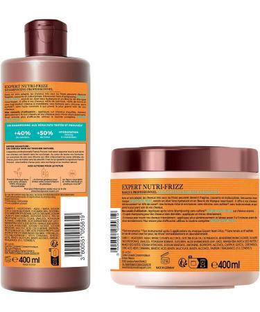 Routine Franck Provost EXPERT NUTRI-FRIZZ Professional Sulphate-Free Shampoo for Dry or Curly Hair Shampoo and Mask with Aloe - Buy Online on GoSupps.com