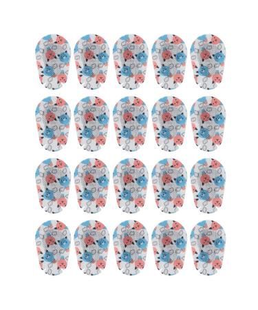 40Pcs Adhesive Eye Patches Breathable Comfortable Skin Friendly Eye Patches Bandages for Amblyopia Lazy Eye Children Adults (Panda Balloon Pattern)