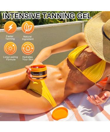 Luxury Intensive Tanning Gel | Natural Accelerator for Sunbeds & Outdoor Tan | Haute Beauty Tanning Lotion - Buy Online on GoSupps.com