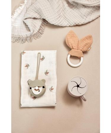 Jollein Olive Green Silicone Pacifier Box - Portable Pacifier Storage Bag 7cm - Ideal for On-the-Go Use - Buy Online on GoSupps.com