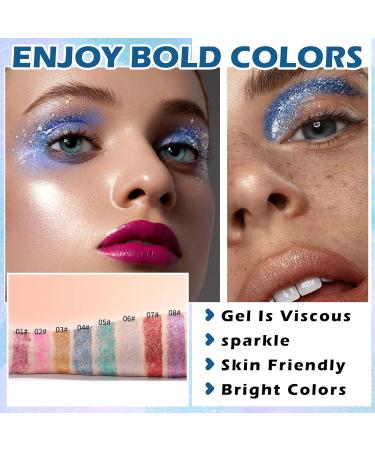 AIUEO Blue Body Glitter Stick | Holographic Mermaid Makeup & Halloween Face Paint | Chunky Glitter Sequin Stick - Buy Online on GoSupps.com