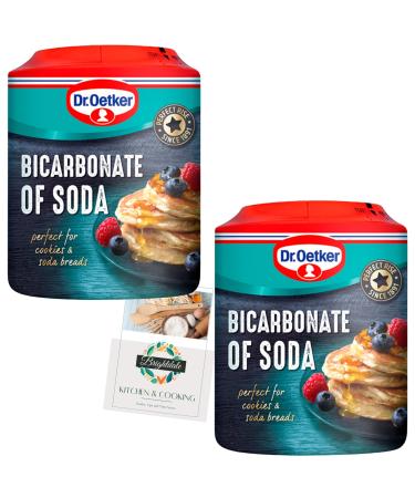 Bicarbonate of Soda Bundle with Dr. Oetker 2 Pack 200g + Brightdale Kitchen Booklet