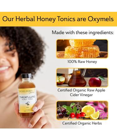 Mickelberry Gardens Throat & Lung Honey Tonic: Wellness Syrup Natural Sore Throat Relief Immune Support & Cough Suppressant for Adults & Kids (4 oz) 4 Fl Oz (Pack of 1) - Buy Online on GoSupps.com